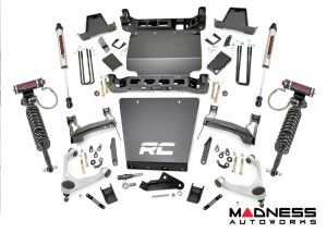 Chevrolet Silverado 1500 4WD Suspension Lift Kit w/ Forged Upper Control Arms - 7" Lift - Vertex Coilovers Front/ V2 Shocks Rear